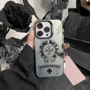 Chrome Hearts dark style iPhone case