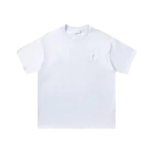 AMI MM6 3D-Printed White T-Shirt