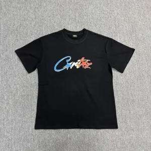 Corteiz Colourful Printed Style Black T-Shirt