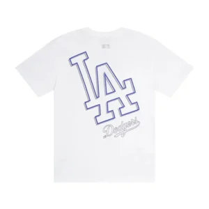 MLB Dodgers Minimalist Style White T-Shirt