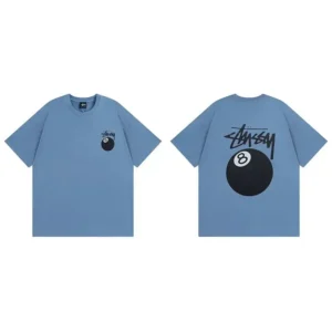 Stussy 8-Ball Cool Blue T-Shirt