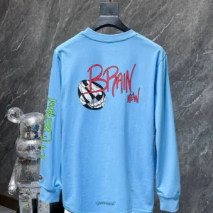 Chrome Hearts Brain New Blue Streetwear Hoodie