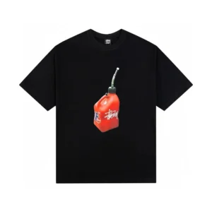 Stussy Barrel Print Black T-Shirt
