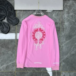 Chrome Hearts Cross-Flower Vintage Pink Hoodie