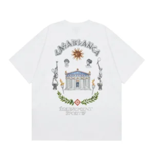 Casablanca Greek Retro Style White T-Shirt