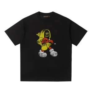 DREW Cartoon Style Black T-Shirt