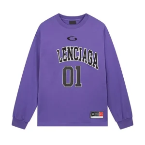Balenciaga Sporty Purple Hoodie
