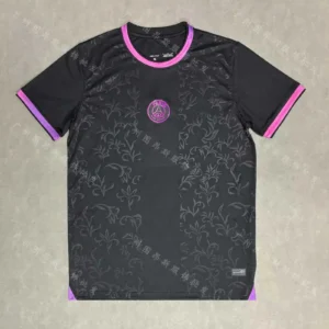 Paris Saint-Germain Anniversary Edition Black-Purple Printed T-shirt