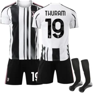 25-26 Juventus home kits with numbers