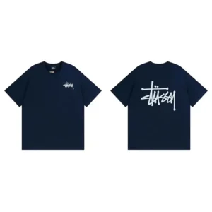 Stussy Basic Navy Blue T-Shirt
