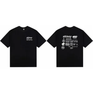 Stussy Minimalist Black T-Shirt
