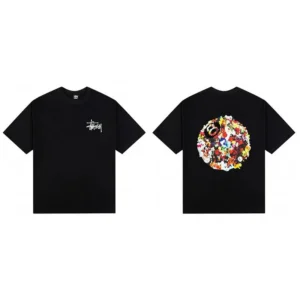 Stussy Colourful Print T-Shirt