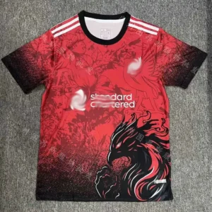 Adidas Anniversary Edition Trendy Red and Black T-shirt