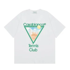 Casablanca Tennis Club Style White T-Shirt