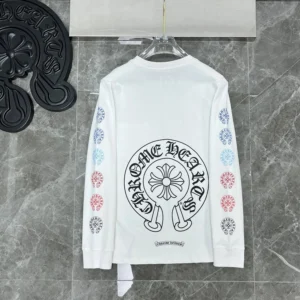 Chrome Hearts Cross-Motif Vintage-Style White T-Shirt
