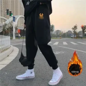 MLB Fleece-Lined Athletic Black Trousers