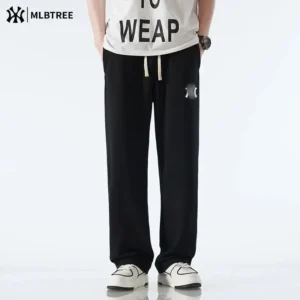 MLB Casual Style Black Trousers