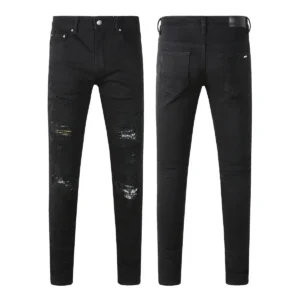 AMI Distressed Cool Black Jeans