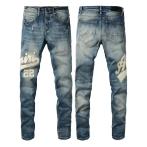 AMI distressed streetwear jeans