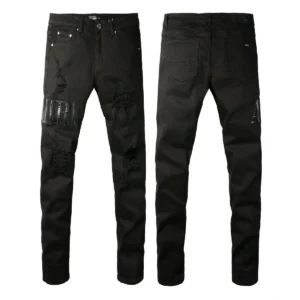AMIRI distressed dark-style jeans