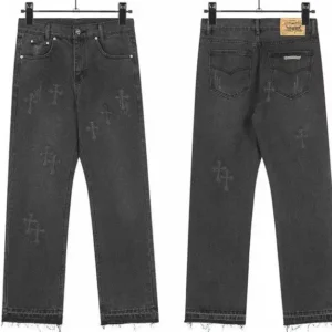 Chrome Heart Cross Dark Jeans