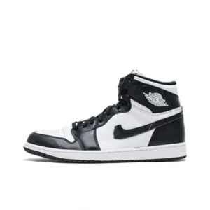 Air Jordan black and white high-top trendy shoes