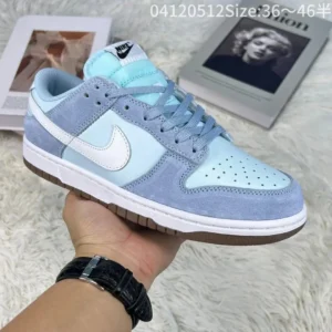 Nike Dunk Low Light Blue Athletic Shoes