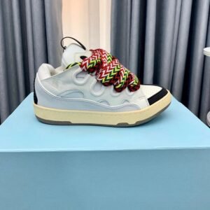 LANVIN retro-style white sneakers