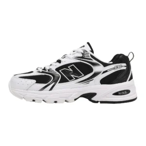 New Balance 530 retro style black and white shoes