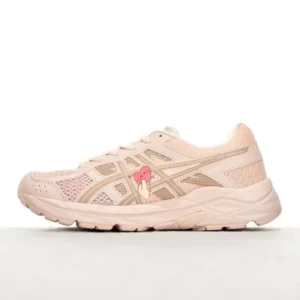 ASICS retro-style pink running shoes