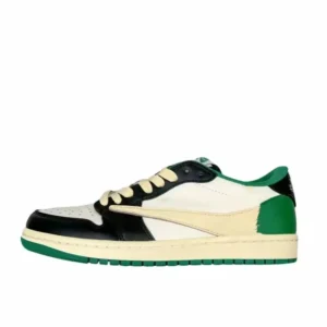 Air Jordan 1 Black and Green Retro Sports Shoes