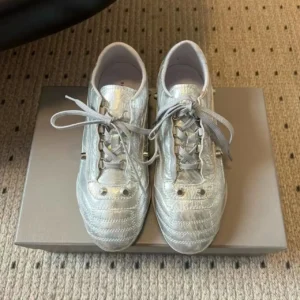 Balenciaga silver trendy sports shoes