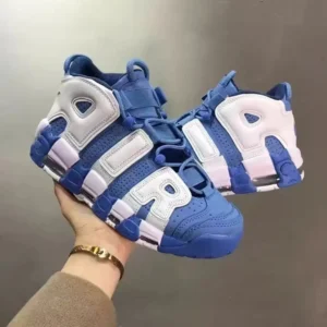 Nike Air More Uptempo Blue and White sneakers