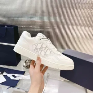 Dior trendy brand white sports shoes