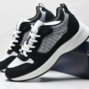 Dior casual black and white sports shoes