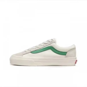 Classic Vans casual green and white shoes