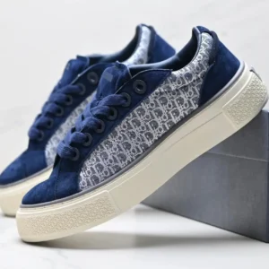 Dior Monogram Fashion Blue Board Shoes