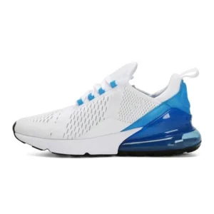 Nike Air Max White and Blue Fashion Running Shoes