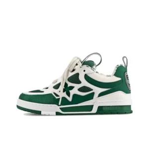 Louis Vuitton green retro sneakers