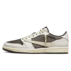 Air Jordan AJ1 Grey and Black Trendy Shoes