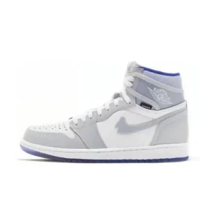 AIR JORDAN High-Top Gray and White Trendy Shoes