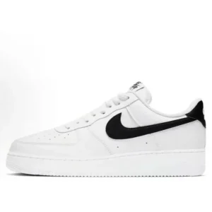Nike Air Force One black and white sports shoes.
