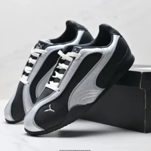 PUMA casual style black and silver sports shoes