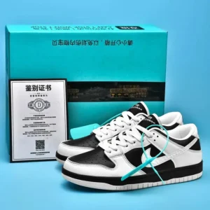 Nike black and white minimalist style board shoes