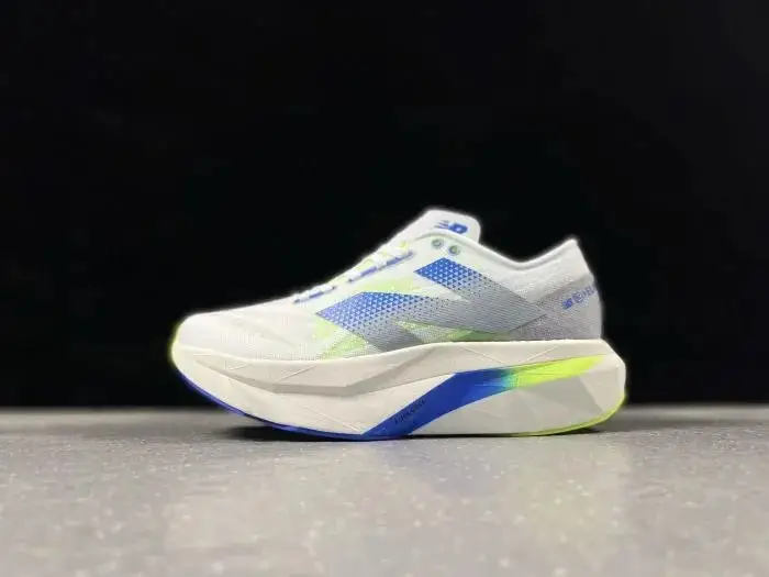 New Balance lightweight blue and white running shoes