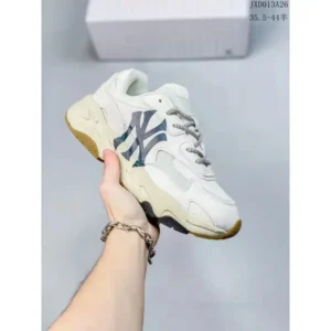 MLB retro style white sneakers