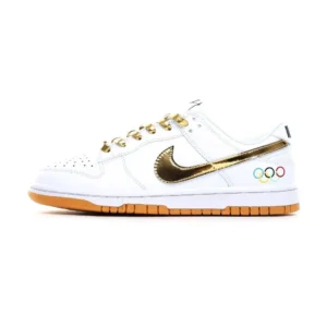 Nike Olympic series golden and white shoes