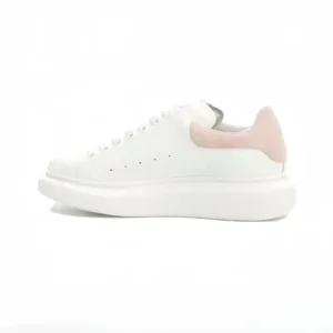 McQueen thick-soled white sneakers with pink tails