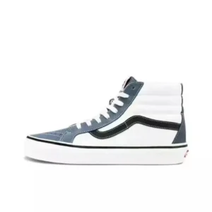 Vans high-top casual grey and white shoes