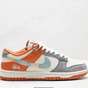 Nike Dunk Low Casual Orange-Gray Shoes